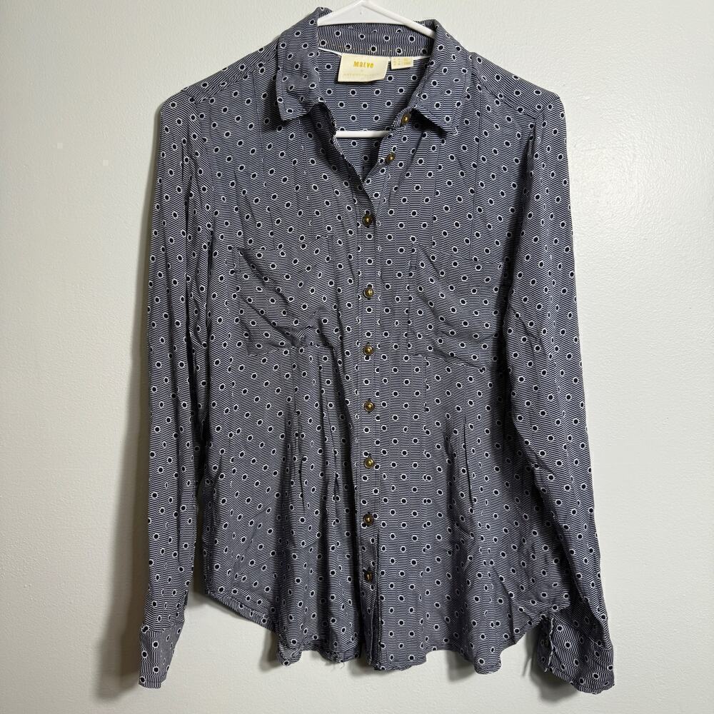 Anthropologie Maeve Button-Up Blouse